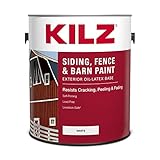 KILZ Siding, Fence, and Barn Paint, Exterior, White, 1 Gallon