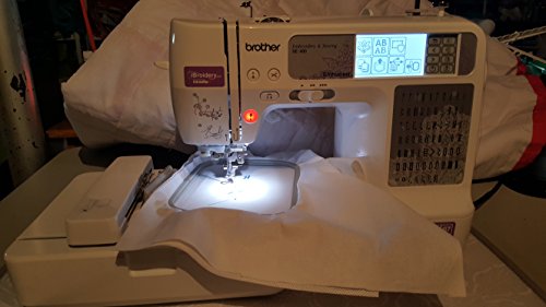 Brother SE400 Combination Computerized Sewing and 4x4 Embroidery Machine With 67 Built-in Stitches, 70 Built-in Designs, 5 Lettering Fonts