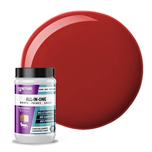 BEYOND PAINT - Furniture, Cabinets and More All-in-One Refinishing Paint Quart- color:Poppy