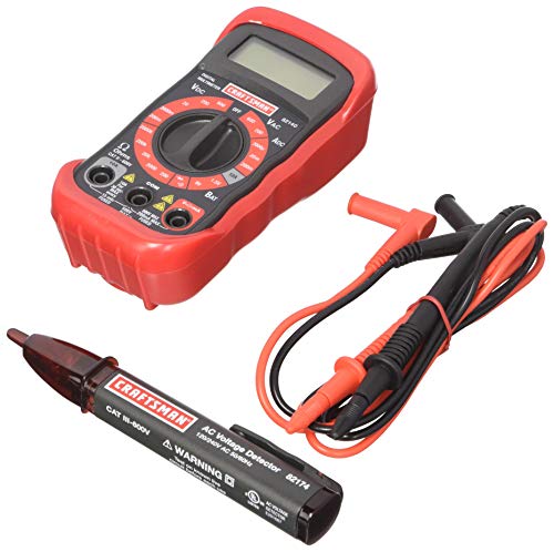 CRAFTSMAN Multimeter Kit with AC Voltage Detector, 8 Functions (3482146)