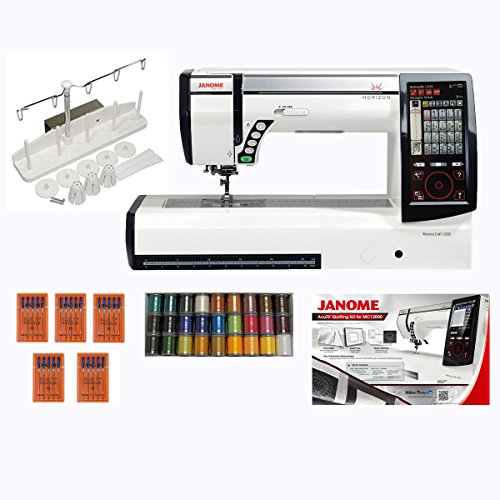 Janome Horizon Memory 12000 Embroidery with Sewing Machine and Accessories