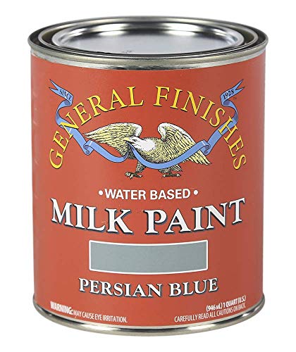 General Finishes Water Based Milk Paint, 1 Quart, Persian Blue