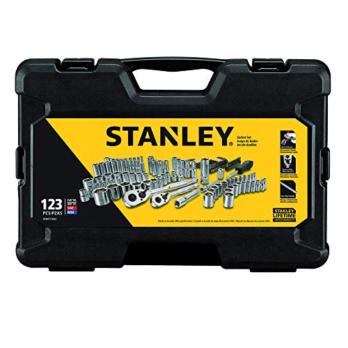 STANLEY Drive Socket Set, 123-Piece, Black (STMT71652)